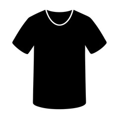 Black t shirt  silhouette vector illustration design