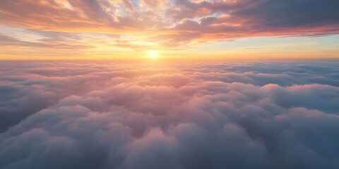 Beautiful sunrise sky background 