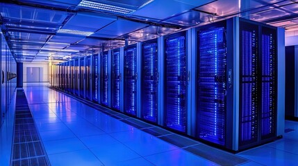 datacenter in  server control room