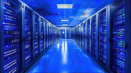 datacenter in  server control room