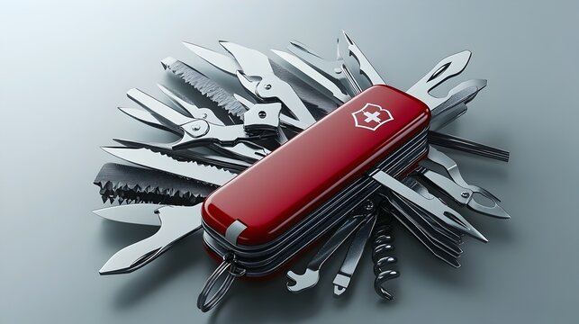 Smartphone as a Multifunctional Swiss Army Knife Representing Various Shopping Apps
