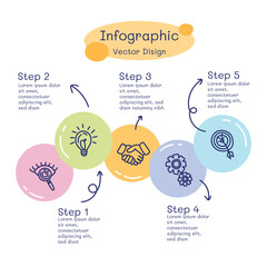 infographic 5 options
infographics, colorful,hand drawn, doodle, infographics, marketing, template used for diagram, business