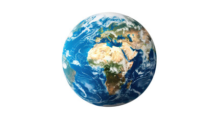 Fototapeta premium Earth globe planet on white background