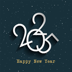 Happy New Year background with text design