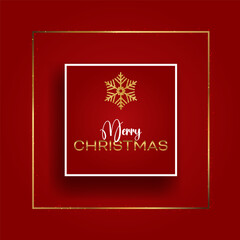 Elegant Christmas background with a glittery gold snowflake design 