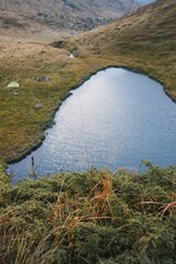 Lake in the Carpathian  mountains