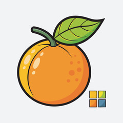 Orange Vector art Illustration Eps file ,