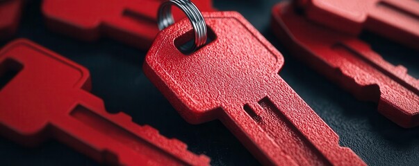 Closeup of government cybersecurity encryption keys, with advanced software managing data protection and secure access