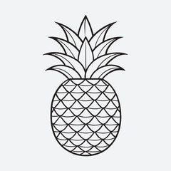 Pineapple Vector art Illustration Eps file ,