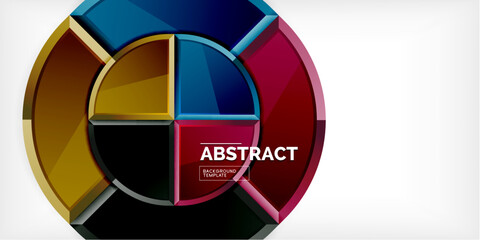 Triangle circles background. Vector Illustration For Wallpaper, Banner, Background, Card, Book Illustration, landing page