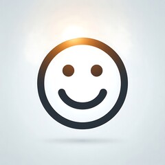 Fototapeta premium Radiant Smile Minimalist Icon 