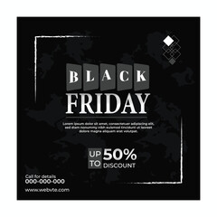 Black Friday super sale social media banner template