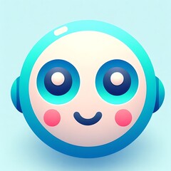 Fototapeta premium Cartoon Robot Icon 