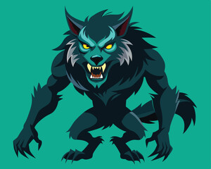 Obraz premium wolf head vector