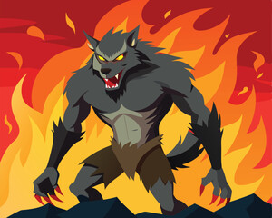 Obraz premium the red wolf