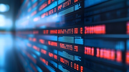 Fototapeta premium Stock Market Display