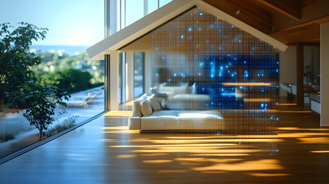 Explore an advanced AI-powered home automation system designed for seamless voice control and real-time adjustments in a modern living environment