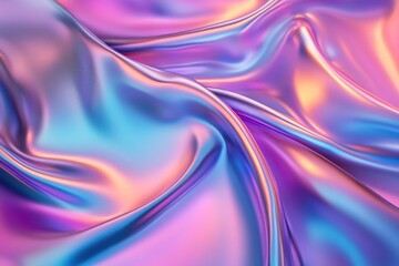 Obraz premium Elegant backdrop design featuring fluid iridescent shapes, 3d representation