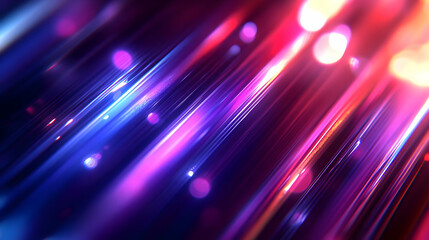 Abstract Purple and Pink Gradient Lines with Blurred Lights Background