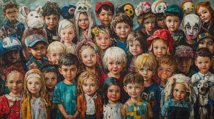 Fototapeta premium all the happy children of the world 
