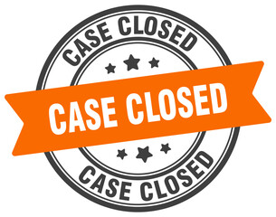 Fototapeta premium CASE CLOSED STAMP