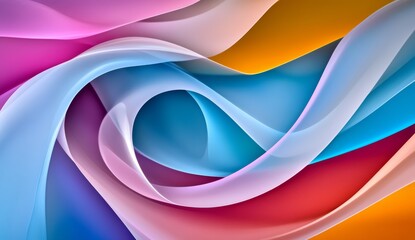 Fototapeta premium Ethereal Swirl of Colors and Shapes Representing the Universe