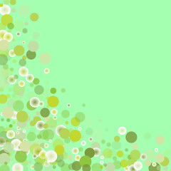 Vector flying soap bubbles