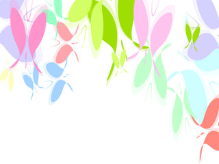 butterflies flying shape vector design