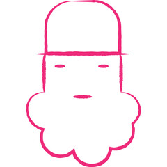 Christmas, New Year Vector Icon element, Isolated white background