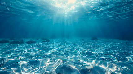 underwater scene with bubbles  Generated AI 