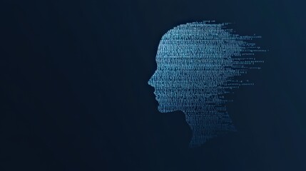 Digital Human Profile Composed of Binary Code Fragments