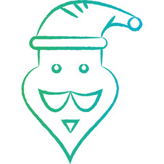  Christmas, New Year Vector Icon element, Isolated white background