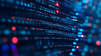 Fototapeta premium Technological background . Network connection structure. Digital data communication. 3D