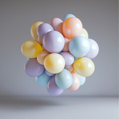 Fototapeta premium background with colorful balloons