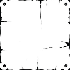 Grungy Blank Paper Frame Design