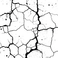 Intricate Cracked Surface with Ink Spot Details