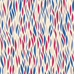 Obraz premium Abstract Seamless Pattern with Colorful Curved Shapes Geometric Background Digital Design Texture Wallpaper Fabric Textile