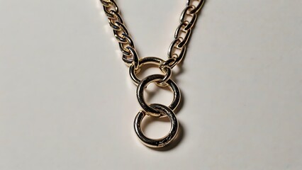 A broken necklace chain, symbolizing the break in relationships, bad luck in love, and loss of connection.