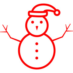 Christmas, New Year Vector Icon element, Isolated white background