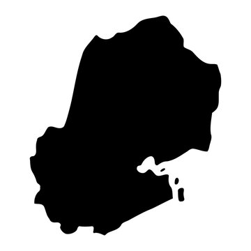 recommend clip art: Kasese district map, administrative division of Uganda. Vector illustration.