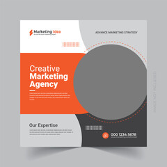 Digital business marketing social media post and web banner template eps


