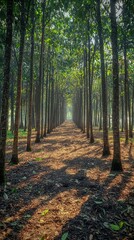 Fototapeta premium Sunlight through trees