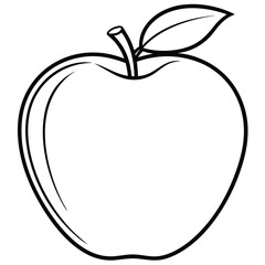apple. vector art illustration.