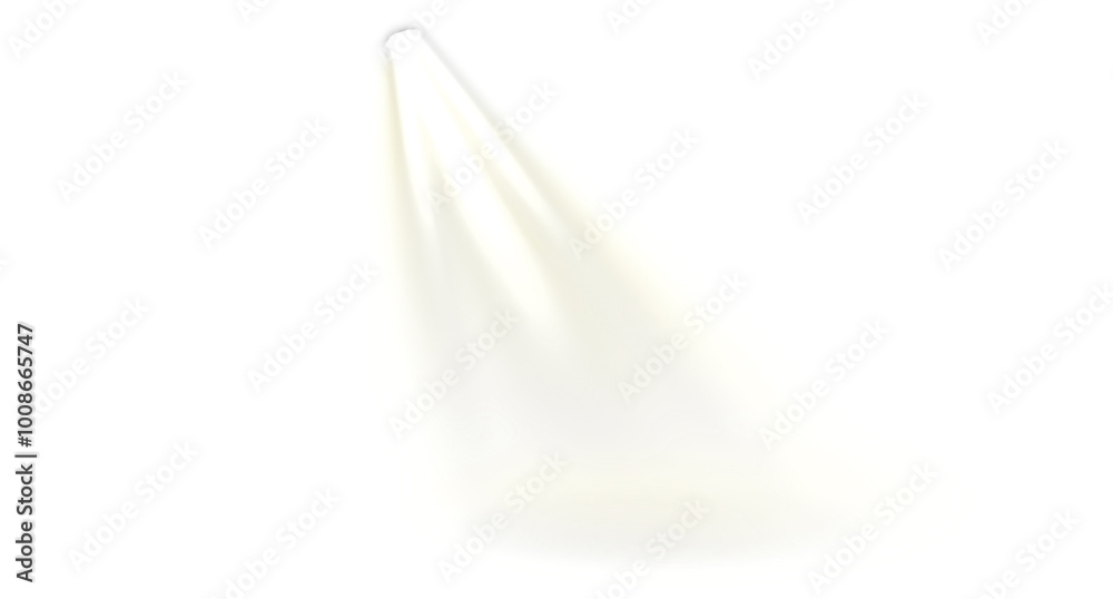 Canvas Prints intense spotlight lighting effect isolated on transparent background