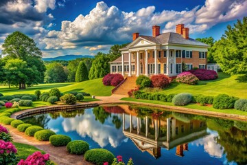 Obraz premium Scenic Virginia Vacation Destination Featuring Lush Landscapes, Historic Sites, and Coastal Beauty