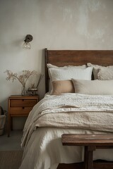 Serene Japandi Inspired Bedroom Design