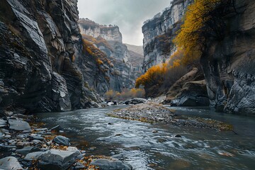 mountain river in the mountains