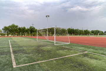 corner of a football field