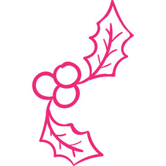 Christmas, New Year Vector Icon element, Isolated white background