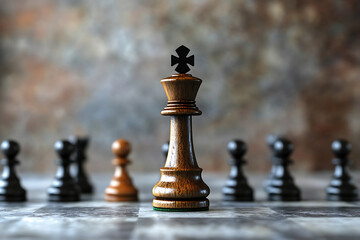 The King Stands Alone, Ready for the Next Move.